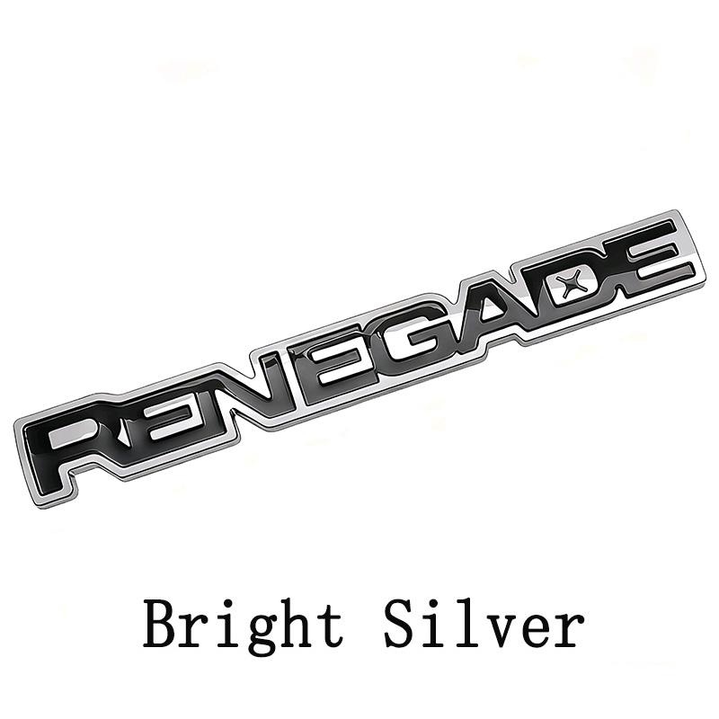 Three Dimensional ABS Car RENEGADE Emblem Trunk Rear Sticker Decoration Decal Accessories For Jeep Renegade Grand Cherokee ALX1