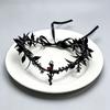 Vintage Style Floral Wreath Headband Artificial Floral Fairy Headpiece Elf Tiara Crown  Halloween