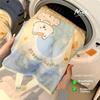 Cute Cartoon Puppy Zippered Mesh Laundry Bags Anti-Winding with Handle Protective Washing Bag Breathable Anti-deformation
