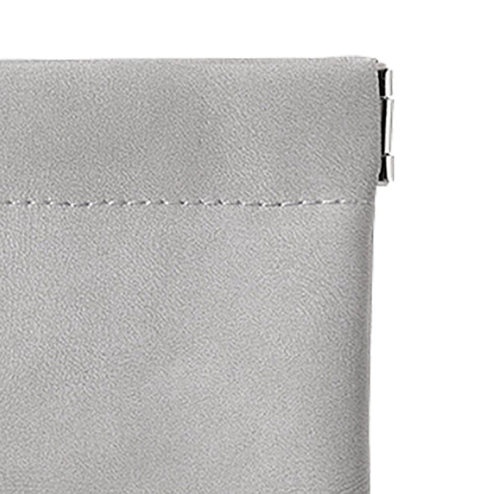 PU Leather Pocket Cosmetic Bag Squeeze Top Compact Makeup Storage Bag Self Closing Waterproof Travel Makeup Bag Travel