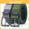 Design Minimalist Stylish Men Lightweight Woven Canvas Belt With Metal Clasp