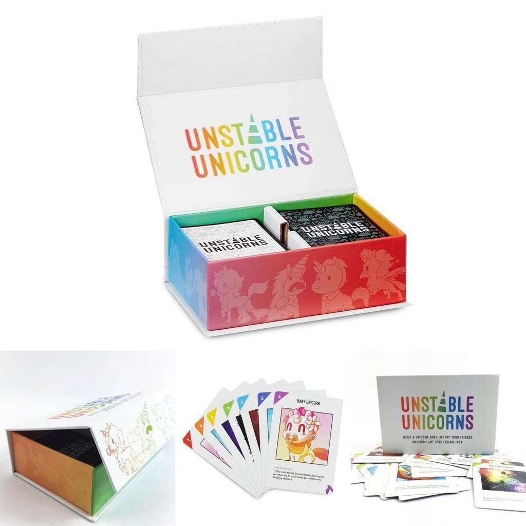 Unstable Unicorns Jogo de Cartas Expansão Nsfw Dragões Arco-Íris Pacote Festa Família