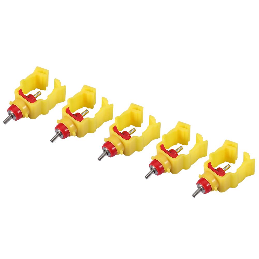 20pcs/pack Automatic Chicken Feeder Nipples   Poultry Water Drinking Dispenser for 20mm Pipe