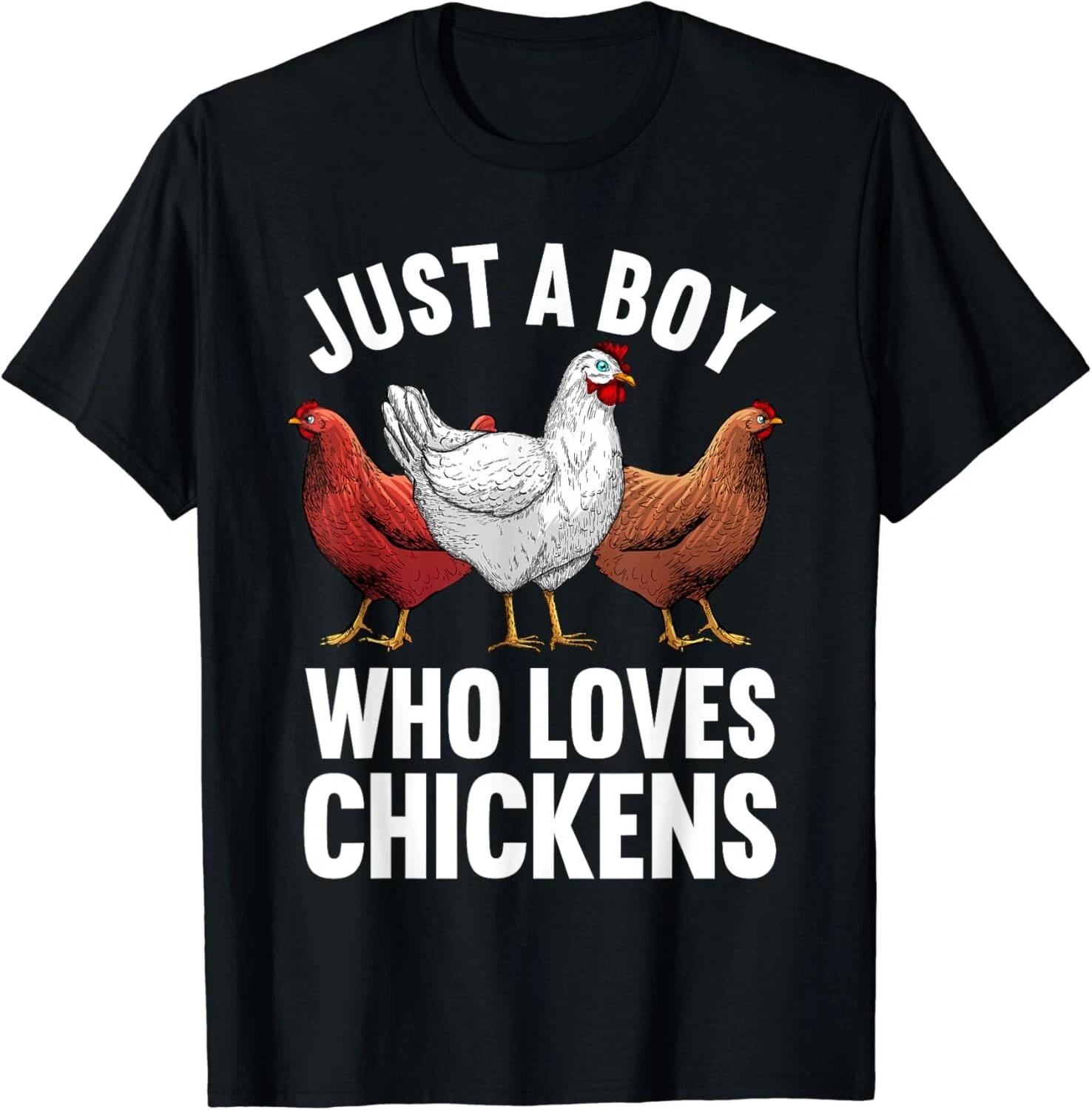 Funny Chicken Art For Men Boys Farm Animal Chicken Farmer Gift Unisex T-Shirt M