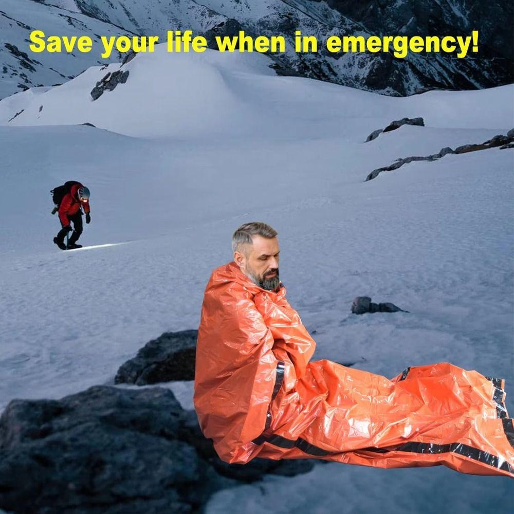With Storage Bag Survival Sleeping Bag Waterproof Emergency Survival Blanket Outdoor