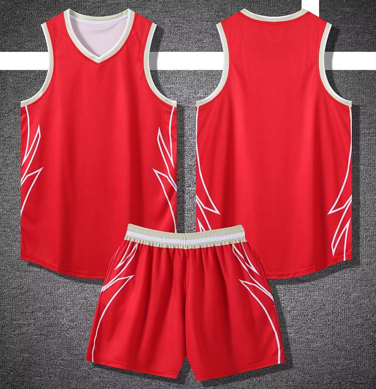 

American Basketball Jersey Suit Sports Breathable Summer Large Size College Game Team Jersey Vest Men S And Children S Jersey Women S S красный