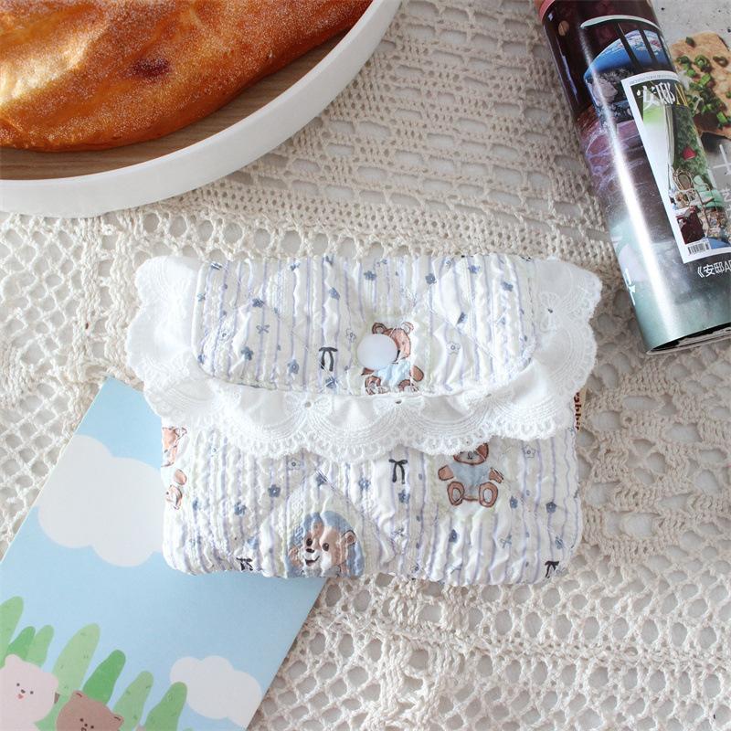 New Quilted Embossed Coins Wallet Cute Small Wallet Coin Purse Hasp Card Bag Earphones Organizer Bus Card Holder Kids Cute Purse