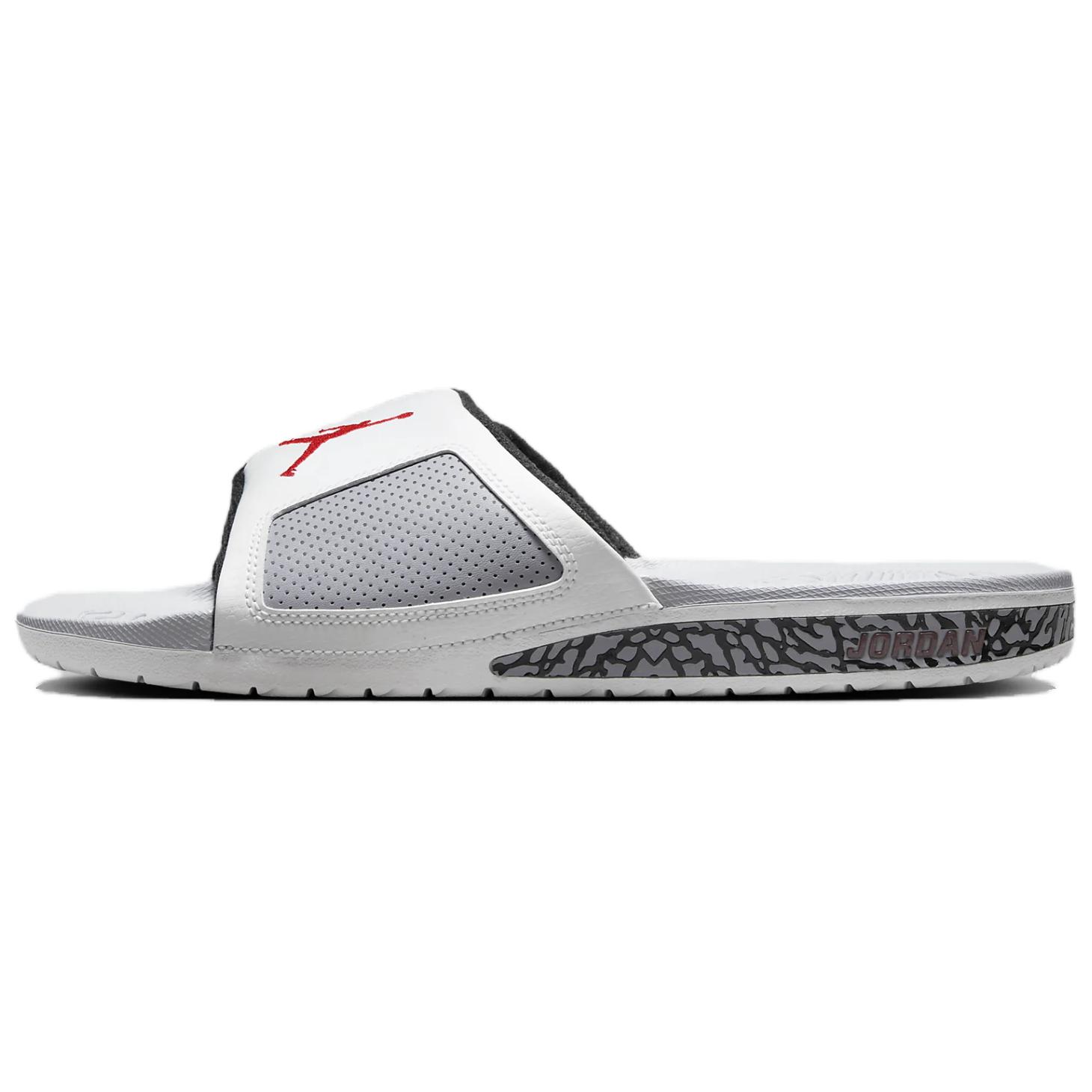 

Мужские кроссовки Air Jordan Jordan Hydro 3 Retro Slide White Cement Summit-White Cement-Grey Black 854556-101 41