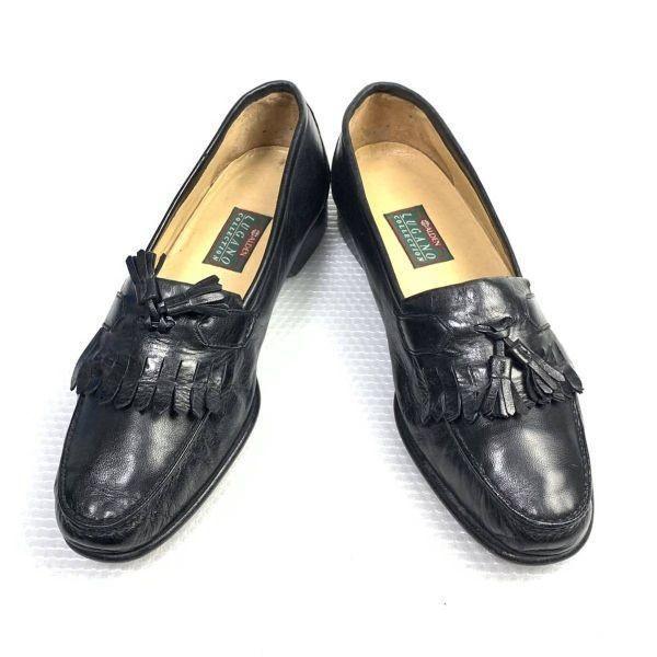 Alden Lugano Collection Tassel Loafers Black 9.5 27.0-27.5(USED)