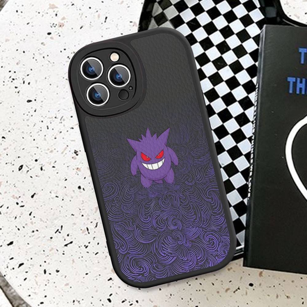Anime Gengars Phone Case Hard Leather For iPhone 16 15 14 13 12 Mini 11 14 Pro Max Xs X Xr 7 8 Plus Fundas