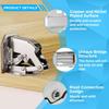 90 Degree Steel Cabinet Hinges No-Drilling Buffer Hinge Kitchen Cabinet Cupboard Hinges DIY Furniture Hardware Tools