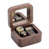 Custom Wooden Music Box DIY Carved Musical Note Small Wooden Box Creative Gift