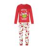 Print Cute Family Set Pajamas, Home Clothes, Family Set Long Sleeve Top Pants Set