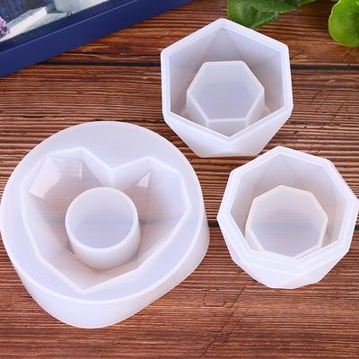 1PC Latest  DIY Candle Holder Mould Jewelry Tools Versatile Plant Flower Pot Silicone Mold Epoxy Resin