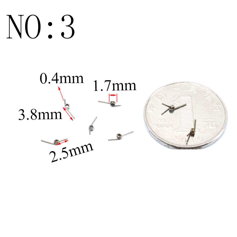 20 Stück Drahtdurchmesser 0,3 mm Mikro Mini 304 Edelstahl Torsionsfeder Für Schmuck