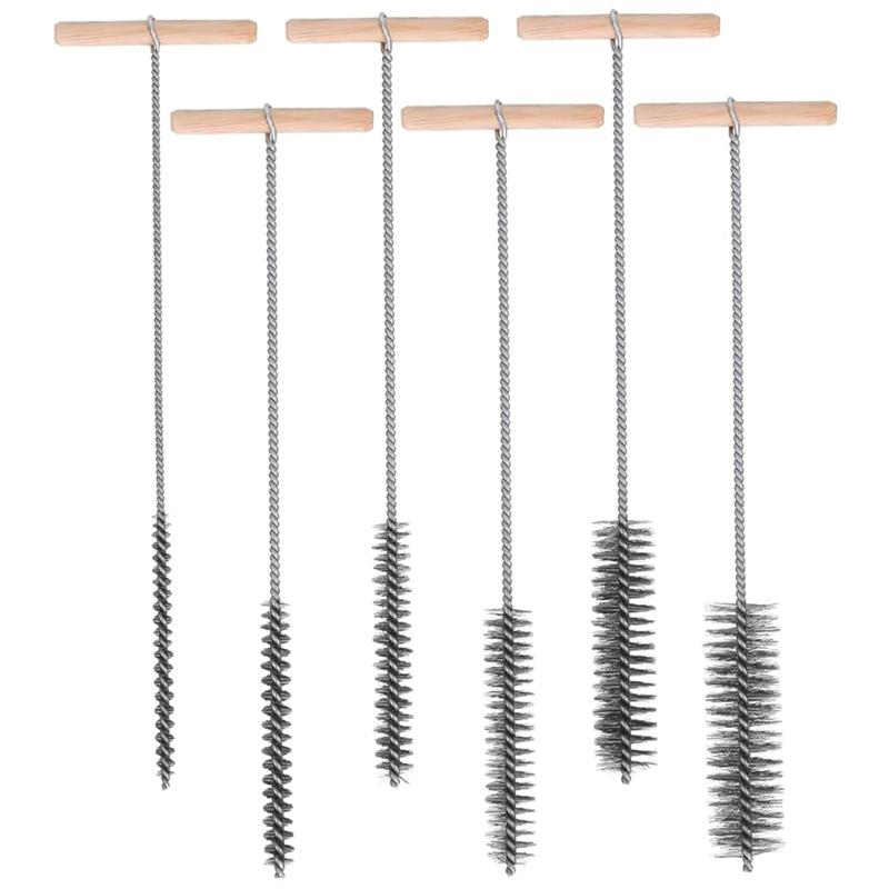 A25F-For Hammer Drill Drill Hole Cleaning Brush Set 8/12/16/20/25/30Mm Stainless Steel Brushes