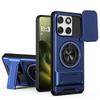 KEYSION Magnetic Phone Case for Motorola MOTO Edge 70 5G Slide Camera Protection Upright Kickstand 360° Ring Shockproof Cover
