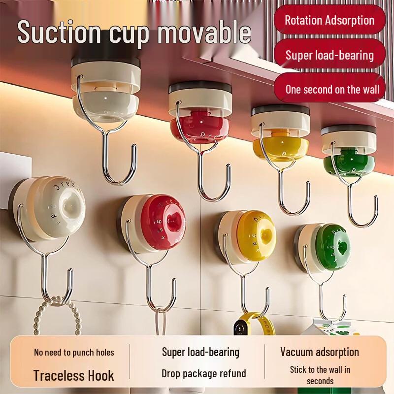 

Крючки на присосках в винтажном стиле без сверления