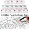 With Wavy Line Scale Ruler Transparent Straight Rulers High Quality Ruler  School Office