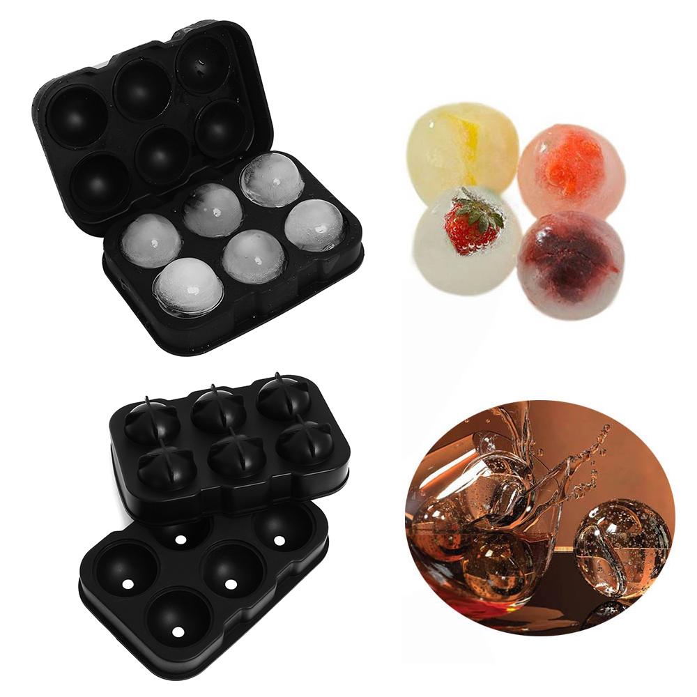 Grids Chocolate Ice Cream Whisky Ice Hockey Mold Ice Ball Cube Tray Party Bar Supply Silicone Mould