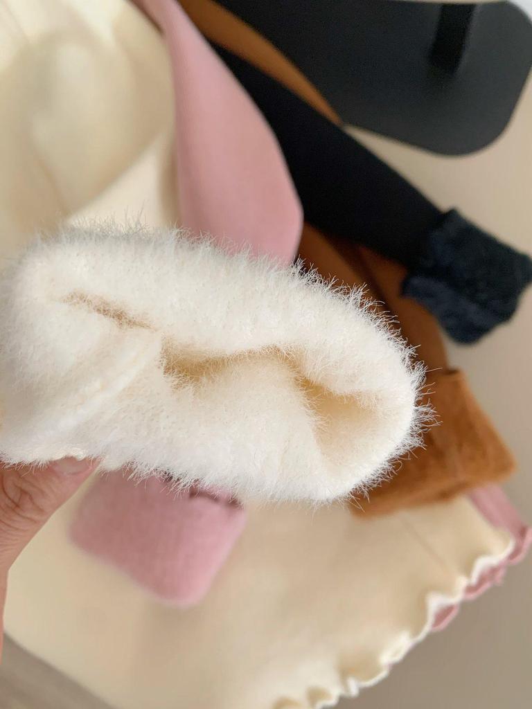 Chic Edge Women's Half High Neck Fleece-Lined Winter Sweater