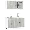 VidaXL Set of 4 "Porto" Kitchen Furniture In Sonoma Grey Engineered Wood 3314877