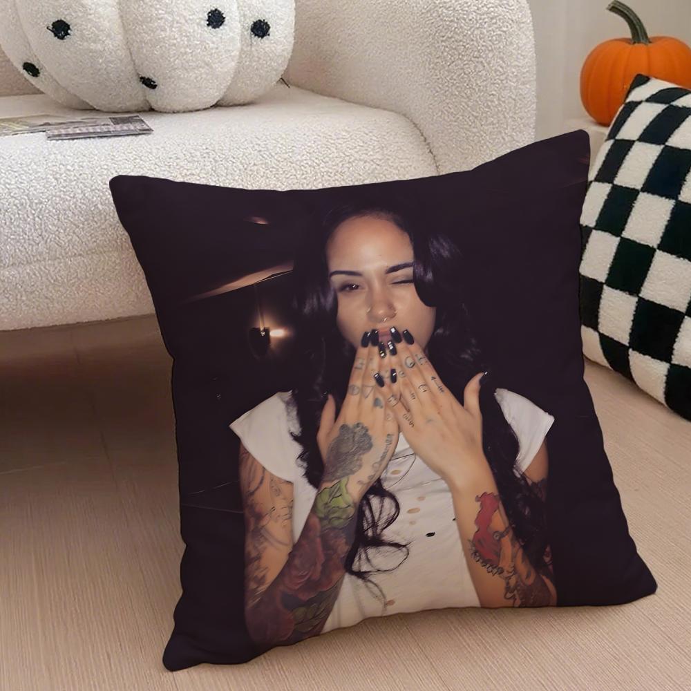 American Singer K-Kehlani Ashley Parrish Cushion Cover Throw Pillow Cover Hidden Button Durable Polyester Chair Cushion