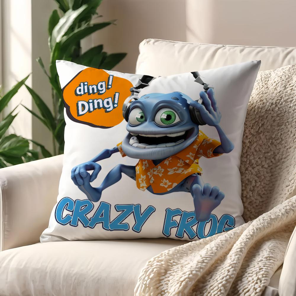 

C-Crazy Frog DJ Ding D-Ding наволочка Для Подушки Друк Декор Дивана Будинок Авто Кімната Кав ярня Офіс Скандинавська Простота 50cmx50cm