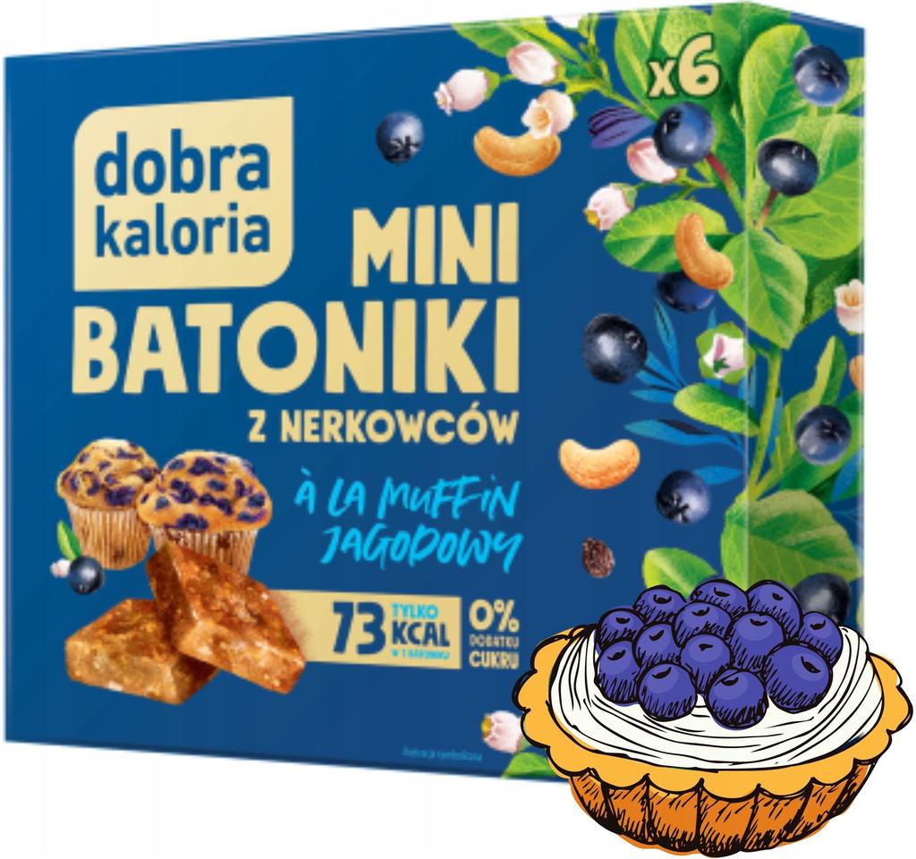 Dobra Kaloria Mini Cashew Bars a La Blueberry Muffin 102 G