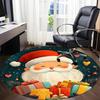 1PC Christmas Gifts Office Round Area Rug, Mat Suitable For Office, Under Office Chairs Bedroom Living Room Home Decor, Room Deco