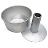 [Asai Shoten Original] Seamless Aluminum Chiffon Cake Pan, 20cm, Silver