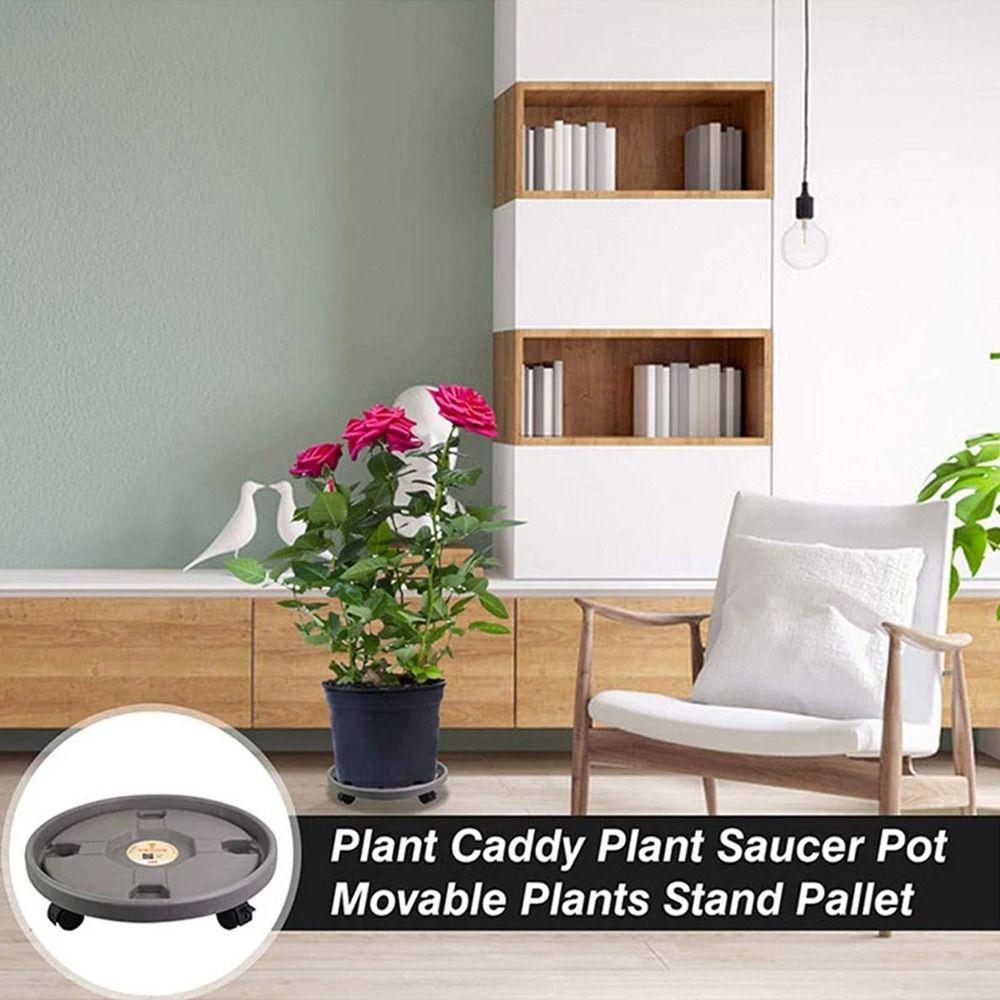 Heavy Duty Mobile Flower Pot Stand Universal Casters Flower Pot Rack  Indoor Outdoor