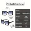 Men'S And Women'S Fashionable New Square-Frame Sunglasses Fashionable Design Luxury Sunglasses Outdoor Eye Protection Glasses