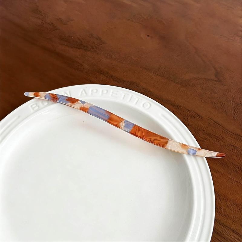 Acetate Hair Stick For Secure Bun Updos Classical Design Hairpin For Women Daily Use And Special Occasion Dressingup