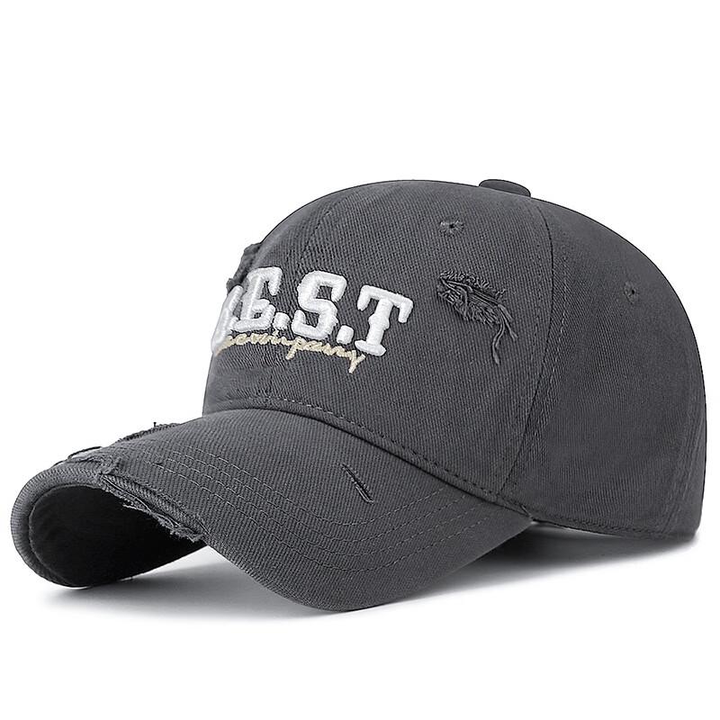 ZHENYUEQI Unisex Distressed Washed Raw Edge Baseball Cap Adjustable