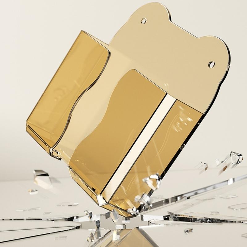 Wandmontierte Handyhalter Klares Design für Schlafzimmer- und Büroorganisation Verwendung mit einfacher Installation und Ladezugang