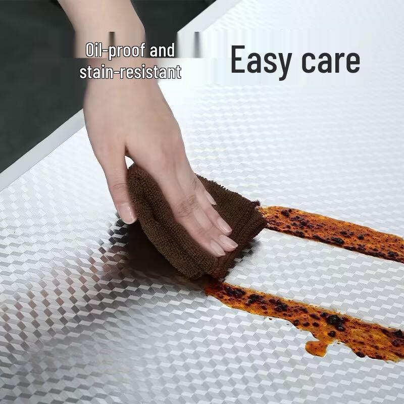 High-Temperature Resistant Self-Adhesive Kitchen Oil-Proof Wall Sticker for Cabinets and Tiles