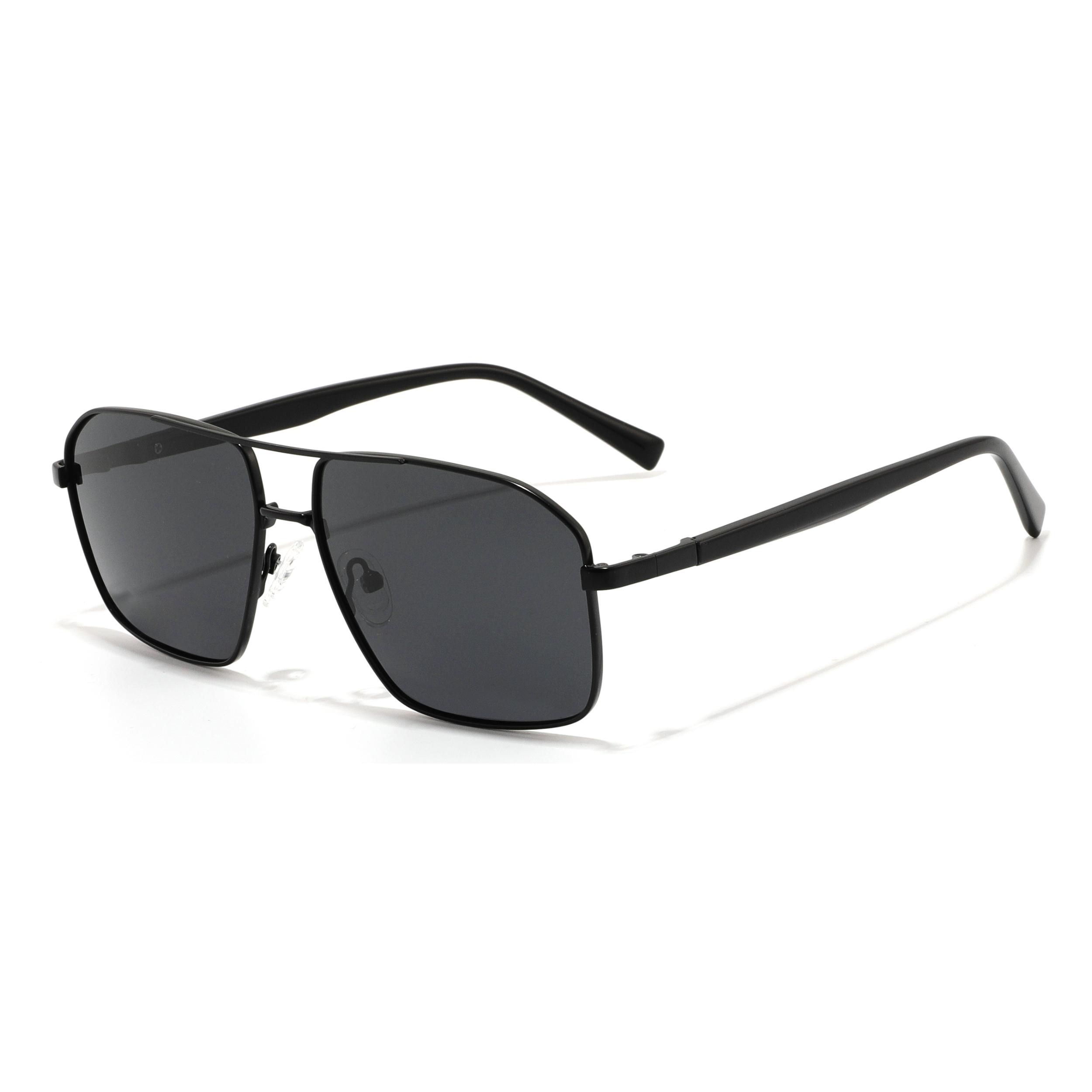 

Vintage Square Polarized Sunglasses Men Luxury Brand Designer Double Beam Metal Frames New Fashion Cool Sun Glasses for Male 1pcs