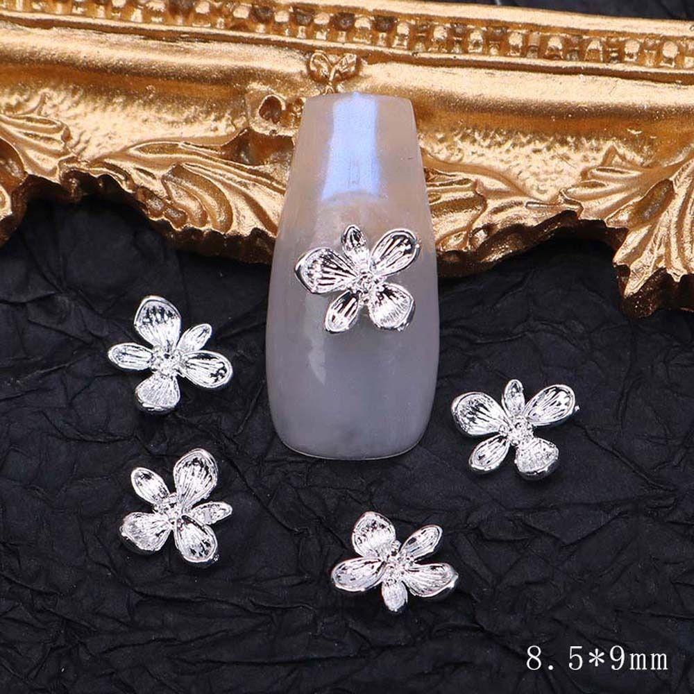 Accessories Gold Silver Bow Nail Decorations Nail Art Jewelry Nail Rhinestones 3D Nail Art Drills