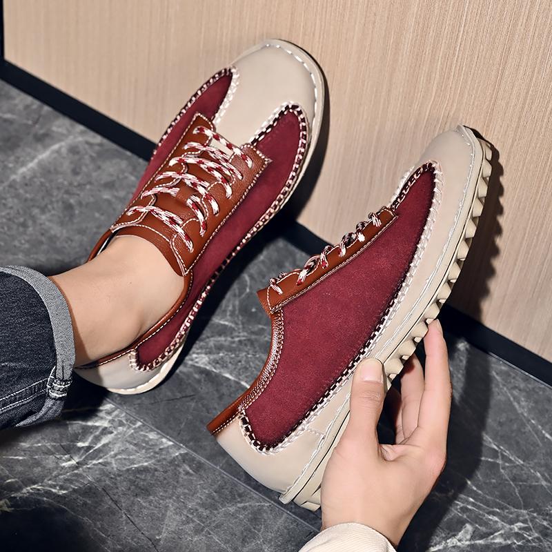 

Кожаная обувь Мужская Повседневная Лоферы Роскошный Дизайн Слипоны Мужские Туфли Платье Стиль Досуг Большой Размер Износостойкая Подошва для Улицы 46