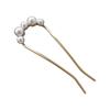 U-Shaped Pearl Tassel Hairpin - Elegant Chinese Style Updo Clip for Women
