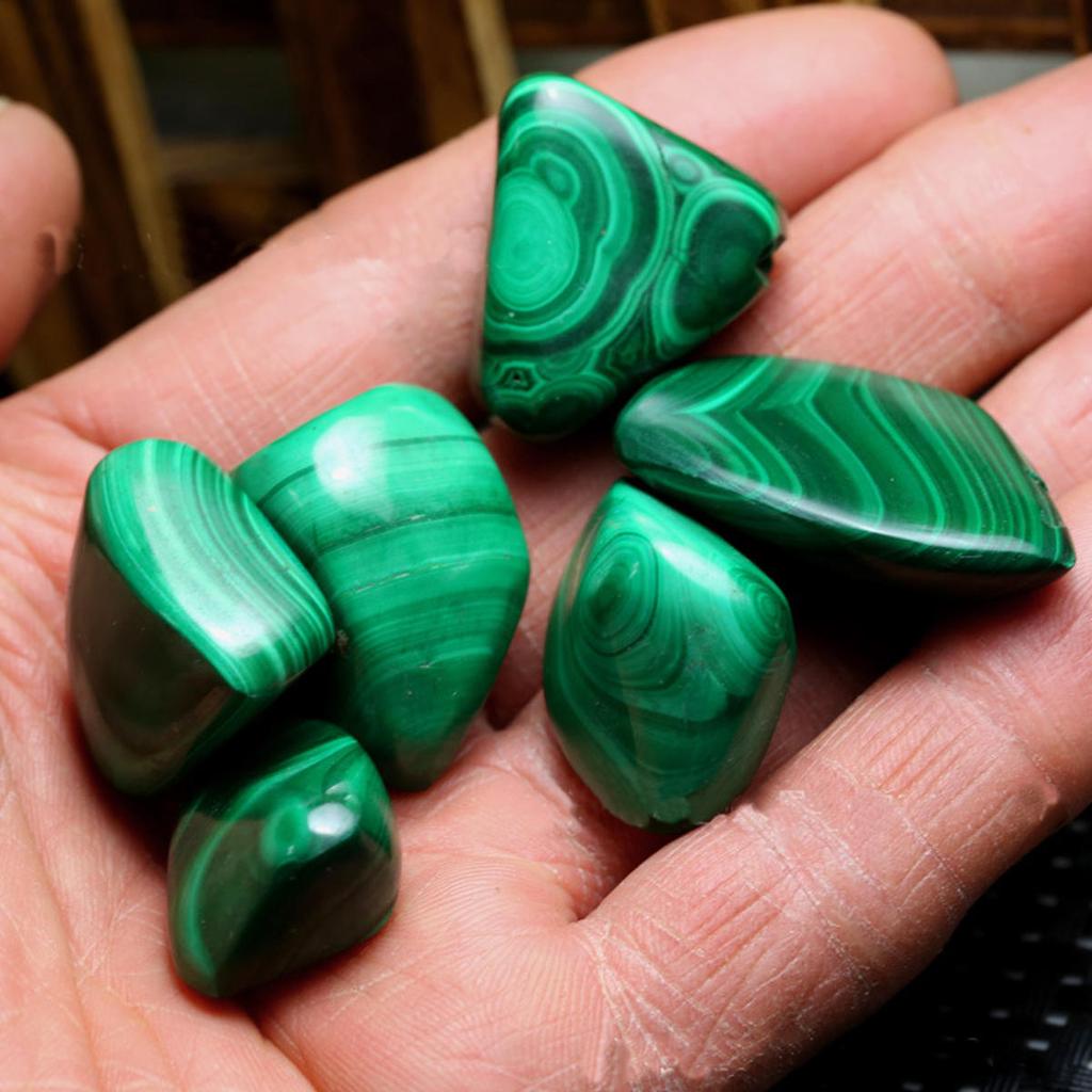 Buy KiWarm Beautiful Chrysocolla Tumbled Stones Malachite Healing