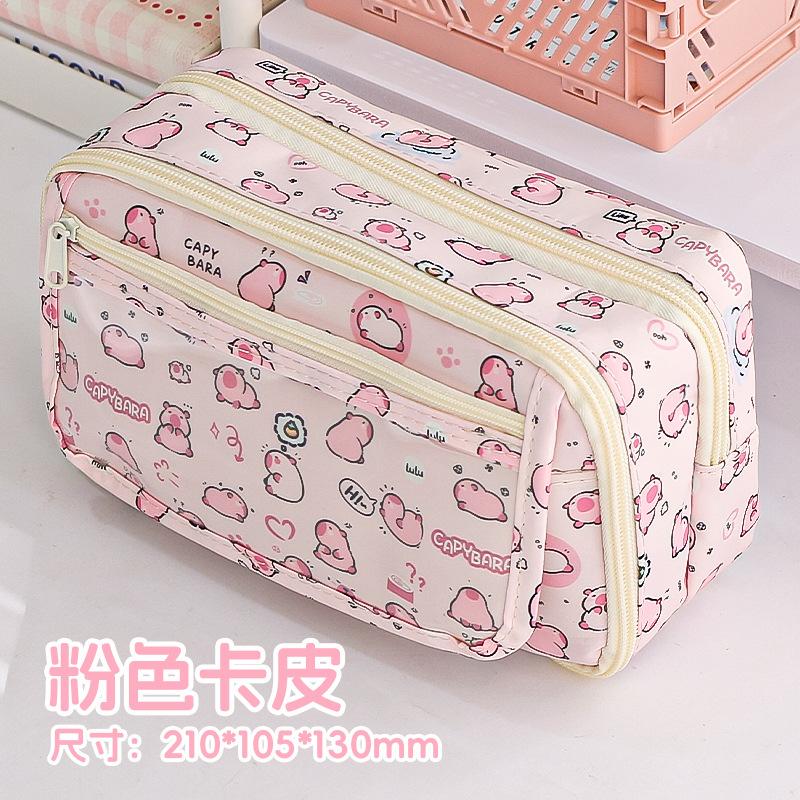 Estojo para meninas, estudantes do ensino fundamental, meninas, estojo de papelaria de alto valor e grande capacidade, estojo para meninas do ensino fundamental
