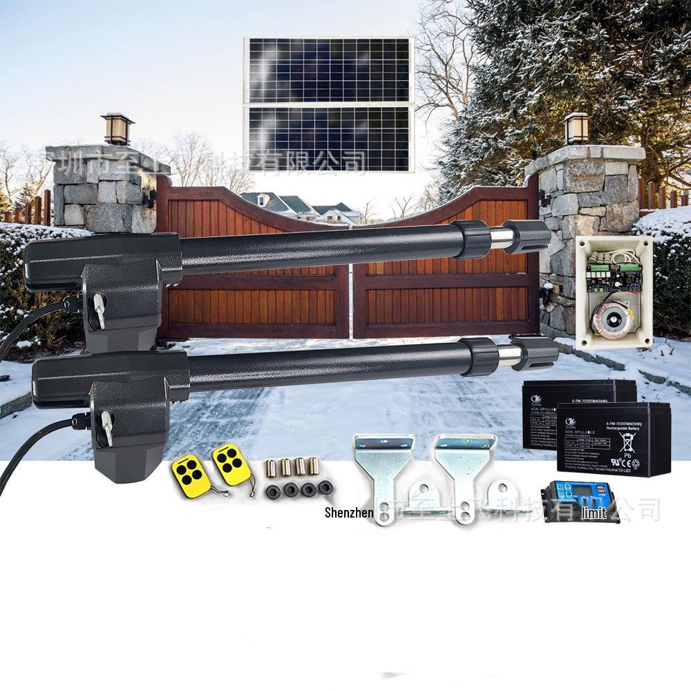Medium DC Motor Straight Arm Gate Opener 5024 with Solar-Powered Remote Door Closer