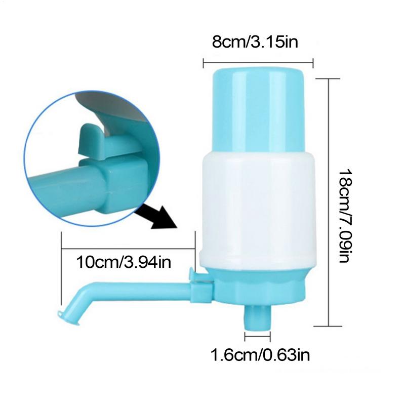 Water Gallon Dispenser Manual Water Pump Leakproof Bottle Water Dispenser Pump System Protective Spout Cover Adjustable Tube