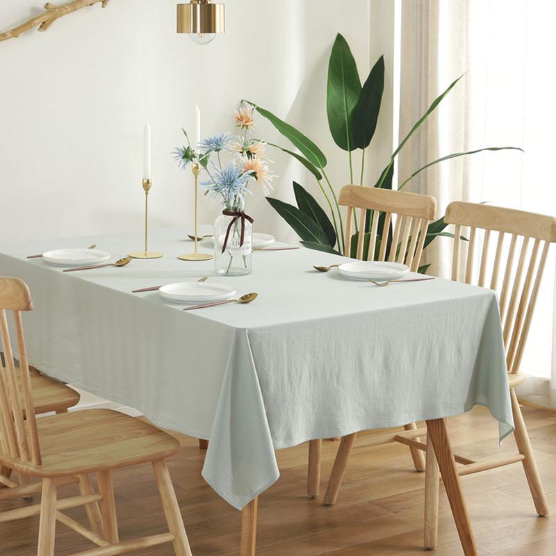 135*180CM Cotton Solid Color Tablecloth Simple