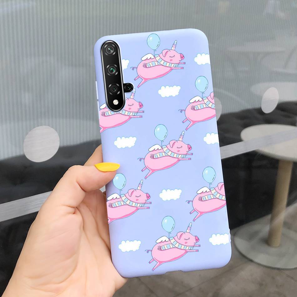 For Huawei Nova 5T Case Beautiful Girl Flower Phone Case For Huawei Nova5T YAL-L21 Soft Silicone Shockproof Back Cover Bumper