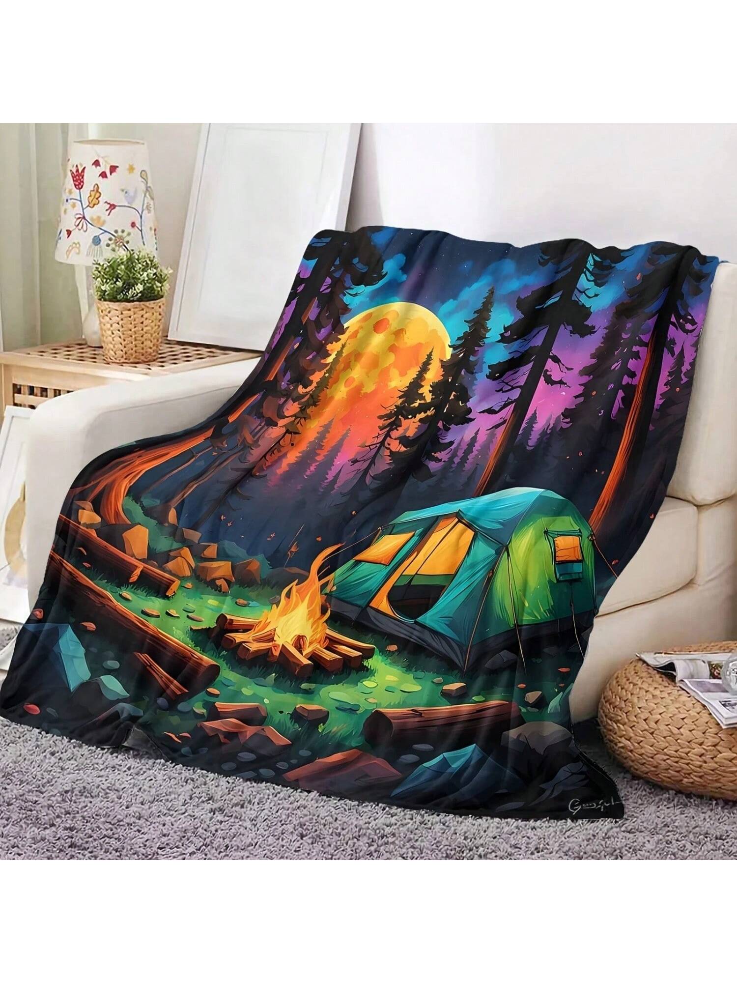 Живописное походное одеяло - Идеально для любителей природы 75X95CM