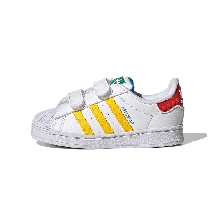 (TD) adidas LEGO x Superstar White Pantone Baby GV8881 EU 22