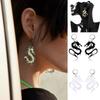 Cool Mirror Surface Acrylic Dangle Drop Earrings Dragon Earrings Dragon Pattern Dragon Darts Stud